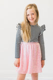 Bubblegum Pink Sequin Twirl Skort - Aaria Tees Aaria Tees