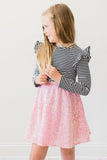 Bubblegum Pink Sequin Twirl Skort - Aaria Tees Aaria Tees