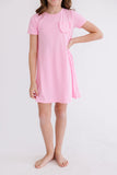 Bubblegum Pink T-Shirt Dress - Aaria Tees Aaria Tees