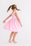 Bubblegum Pink Tank Pocket Twirl Dress - Aaria Tees Aaria Tees