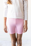Bubblegum Pink Twirl Shorts Aaria Tees