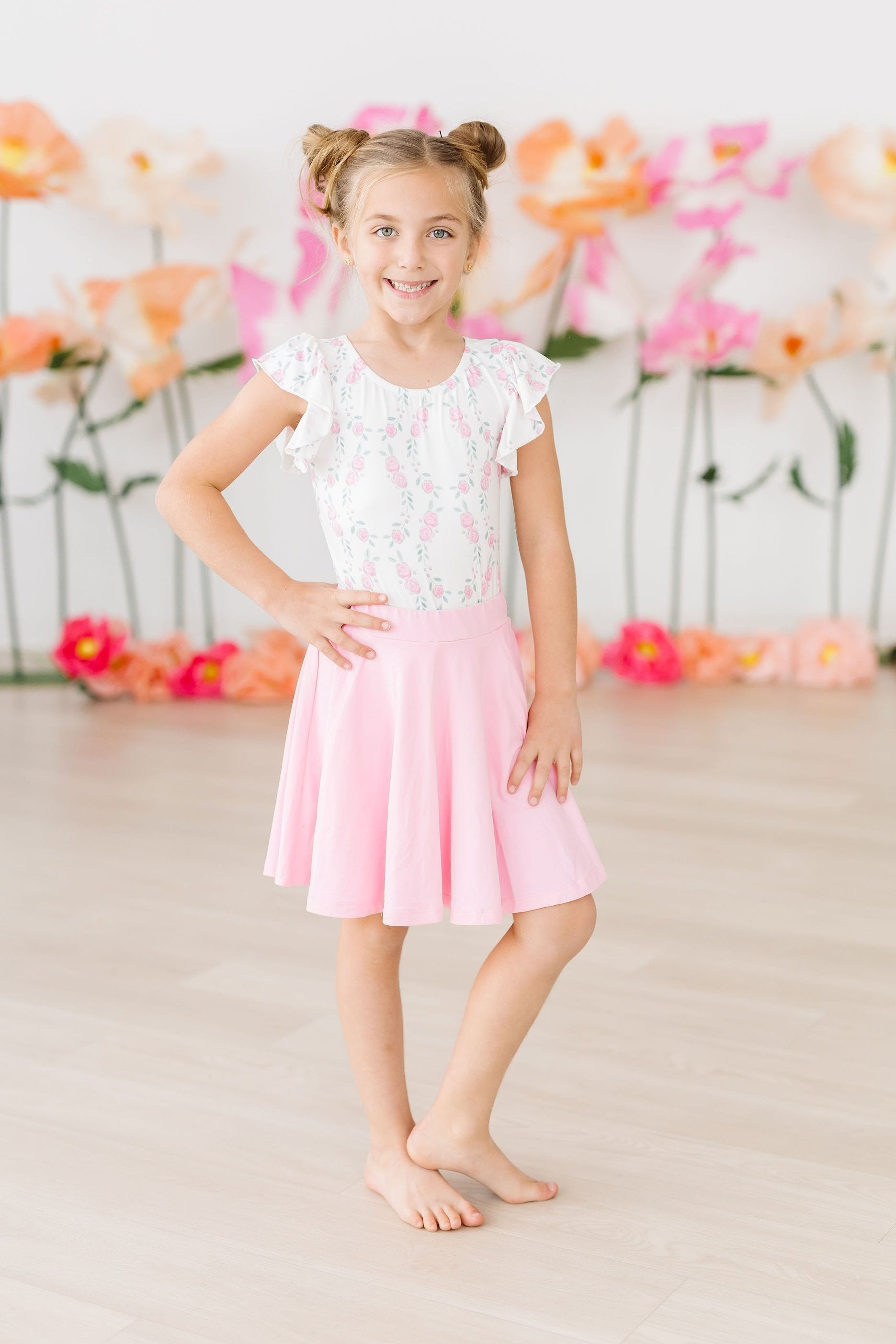Bubblegum Pink Twirl Skort - Aaria Tees Aaria Tees