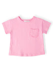 Bubblegum Pink Ruffle Pocket Tee - Aaria Tees Aaria Tees