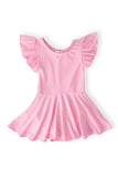 Bubblegum Pink S/S Twirl Leotard - Aaria Tees Aaria Tees