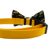 Bumblebee Black Dog Bow Tie Aaria Tees