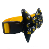 Bumblebee Black Dog Bow Tie Aaria Tees