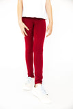 Burgundy Leggings - Aaria Tees Aaria Tees