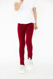 Burgundy Leggings - Aaria Tees Aaria Tees