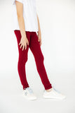Burgundy Leggings - Aaria Tees Aaria Tees