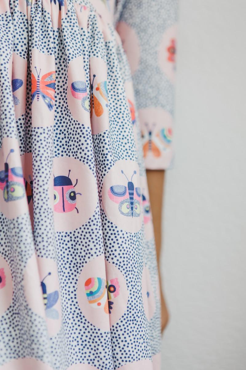 Butterfly Effect 3/4 Sleeve Pocket Twirl Dress - Aaria Tees Aaria Tees