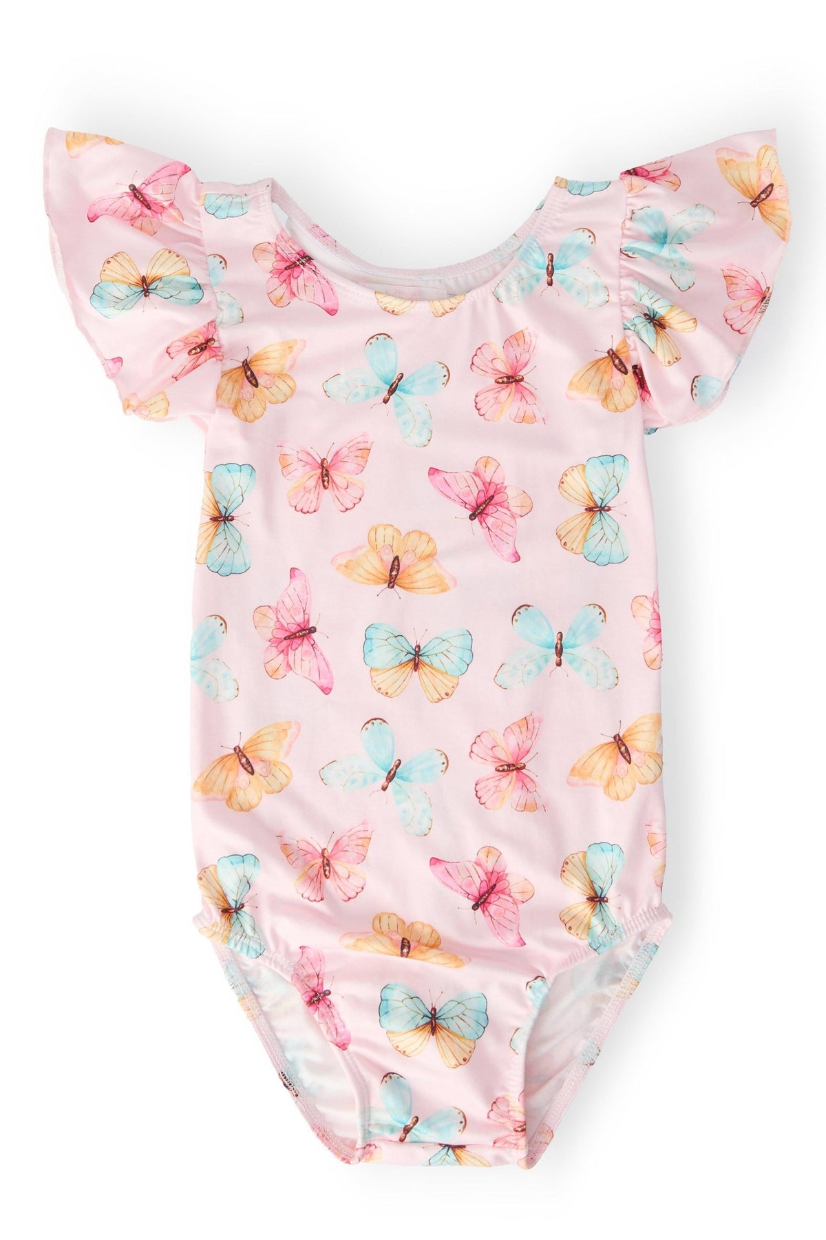 Butterfly Kisses S/S Flutter Sleeve Leotard - Aaria Tees