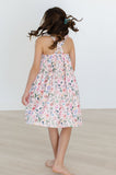 Butterfly Meadows Ruffle Cross Back Dress - Aaria Tees Aaria Tees
