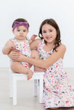 Butterfly Meadows Ruffle Cross Back Romper - Aaria Tees Aaria Tees