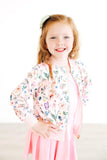 Butterfly Meadows Satin Jacket - Aaria Tees Aaria Tees