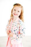 Butterfly Meadows Satin Jacket - Aaria Tees Aaria Tees