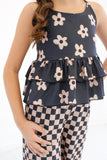 Falling for luxe- Wildflower Check Set Aaria Tees