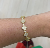 Gracie Clover Tennis Bracelet Aaria Tees