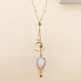 Opalite Ballet Necklace Aaria Tees