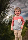 Mountain color block bamboo Aaria Tees