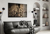 Bruce Lee Glass Wall Art Aaria Tees