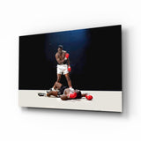 Muhammad Ali Glass Wall Art Aaria Tees