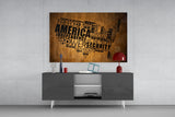 USA Map Glass Wall Art Aaria Tees
