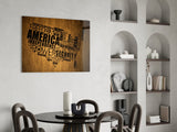 USA Map Glass Wall Art Aaria Tees