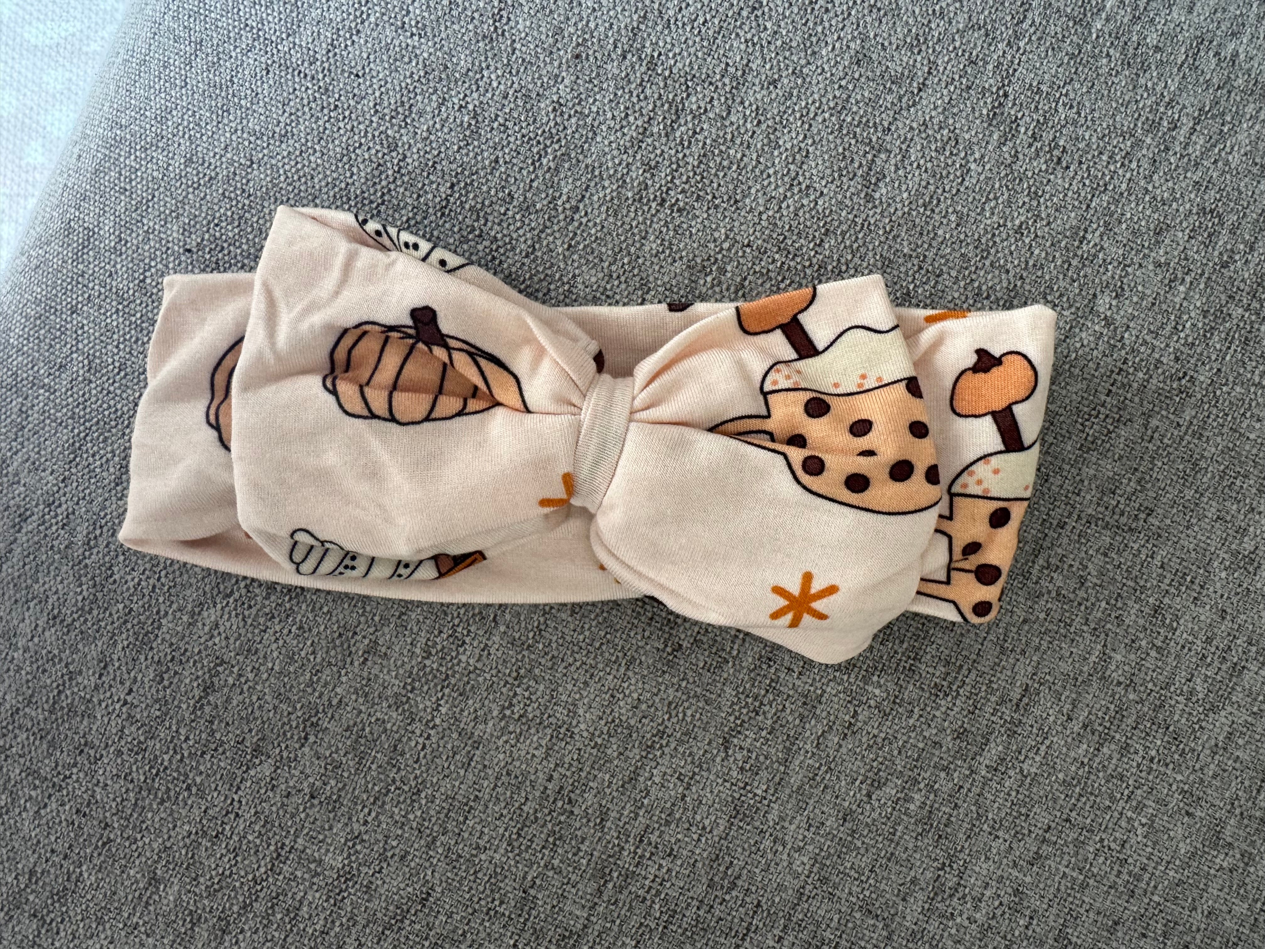 Pumpkin Spice (Bow Headband) - Aaria Tees Aaria Tees