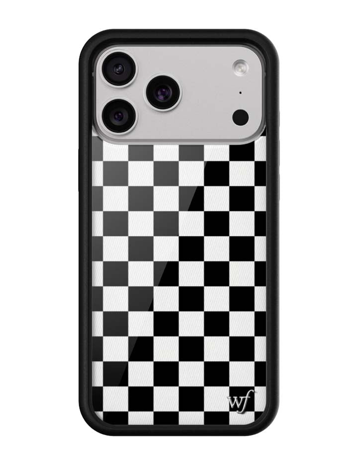 Checkers | Black iPhone Case - Aaria Tees