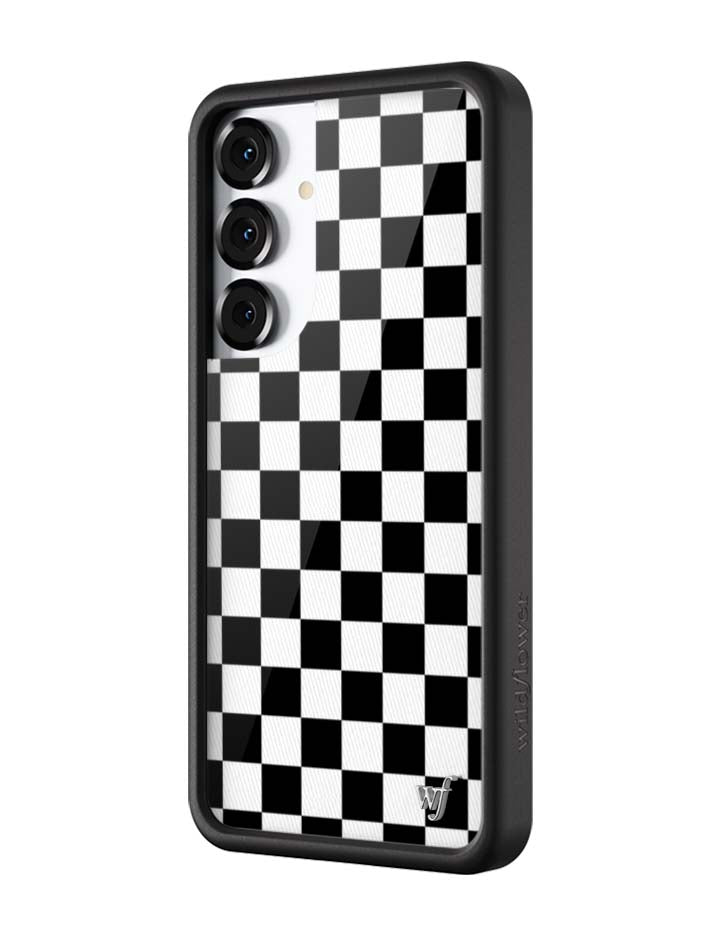 Checkers | Black Samsung Galaxy Case - Aaria Tees Aaria Tees