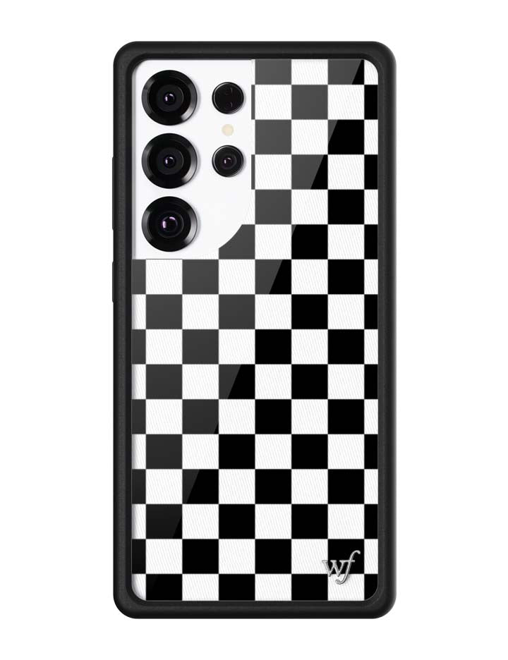 Checkers | Black Samsung Galaxy Case - Aaria Tees Aaria Tees