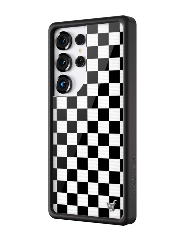 Checkers | Black Samsung Galaxy Case - Aaria Tees Aaria Tees