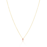 Ines Raindrop Necklace Pink Aaria Tees