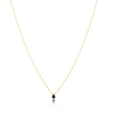 Ines Raindrop Necklace Sapphire Aaria Tees
