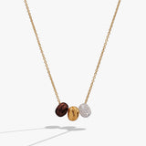Coffee Bean 'Happiness, Wealth, Health' Engraved Pendant Necklace - Aaria Tees Aaria Tees