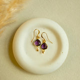 Amethyst Ballet Drop Earrings Aaria Tees