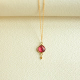 Pink Tourmaline Ballet Pendant Aaria Tees
