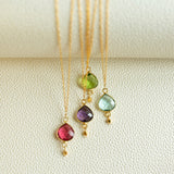 Pink Tourmaline Ballet Pendant Aaria Tees