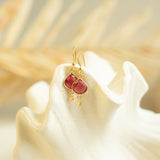 Pink Tourmaline Ballet Drop Earrings Aaria Tees