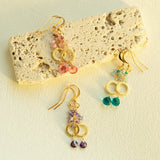 Pink Tourmaline Solara Earrings Aaria Tees