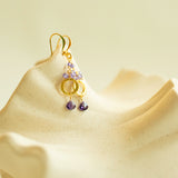 Pink Tourmaline Solara Earrings Aaria Tees