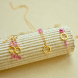 Pink Tourmaline Solara Earrings Aaria Tees