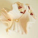 Garnet Solara Necklace Aaria Tees