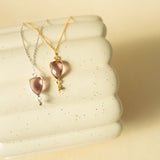 Rhodolite Garnet Silver Isla Necklace Aaria Tees