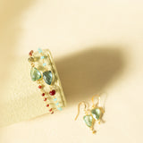 Green Amethyst Gold Isla Bracelet Aaria Tees