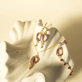 Rhodolite Garnet Gold Isla Collection Aaria Tees