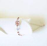 Rhodolite Garnet Silver Isla Bracelet Aaria Tees
