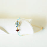 London Blue Quartz Silver Isla Bracelet Aaria Tees