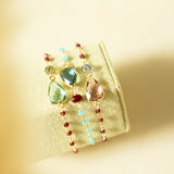 Rhodolite Garnet Gold Isla Bracelet Aaria Tees