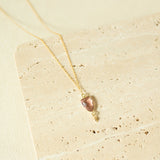 Rhodolite Garnet Gold Isla Necklace Aaria Tees